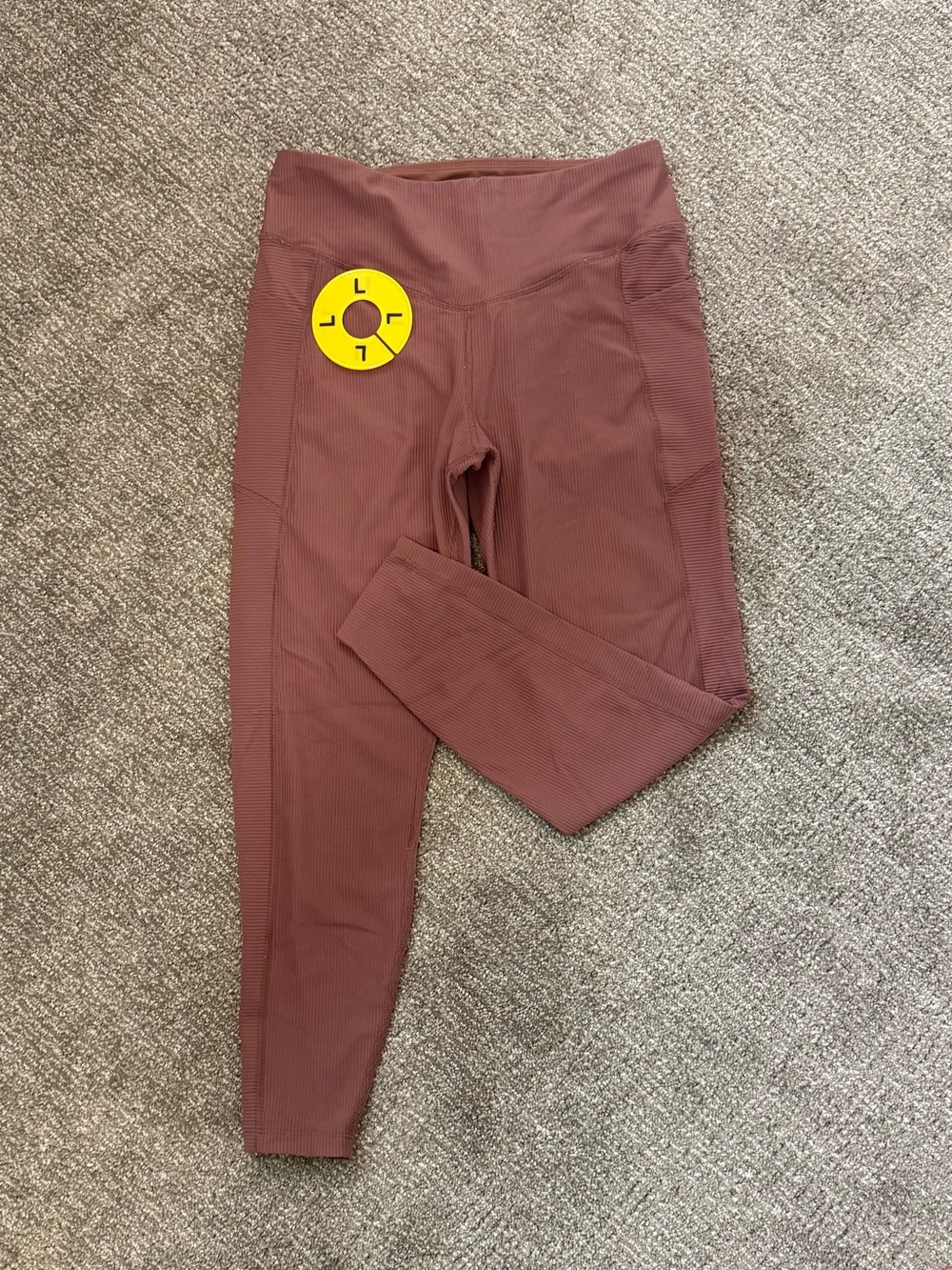 Old Navy High-Waist Ribbed Leggings - Mauve Browne